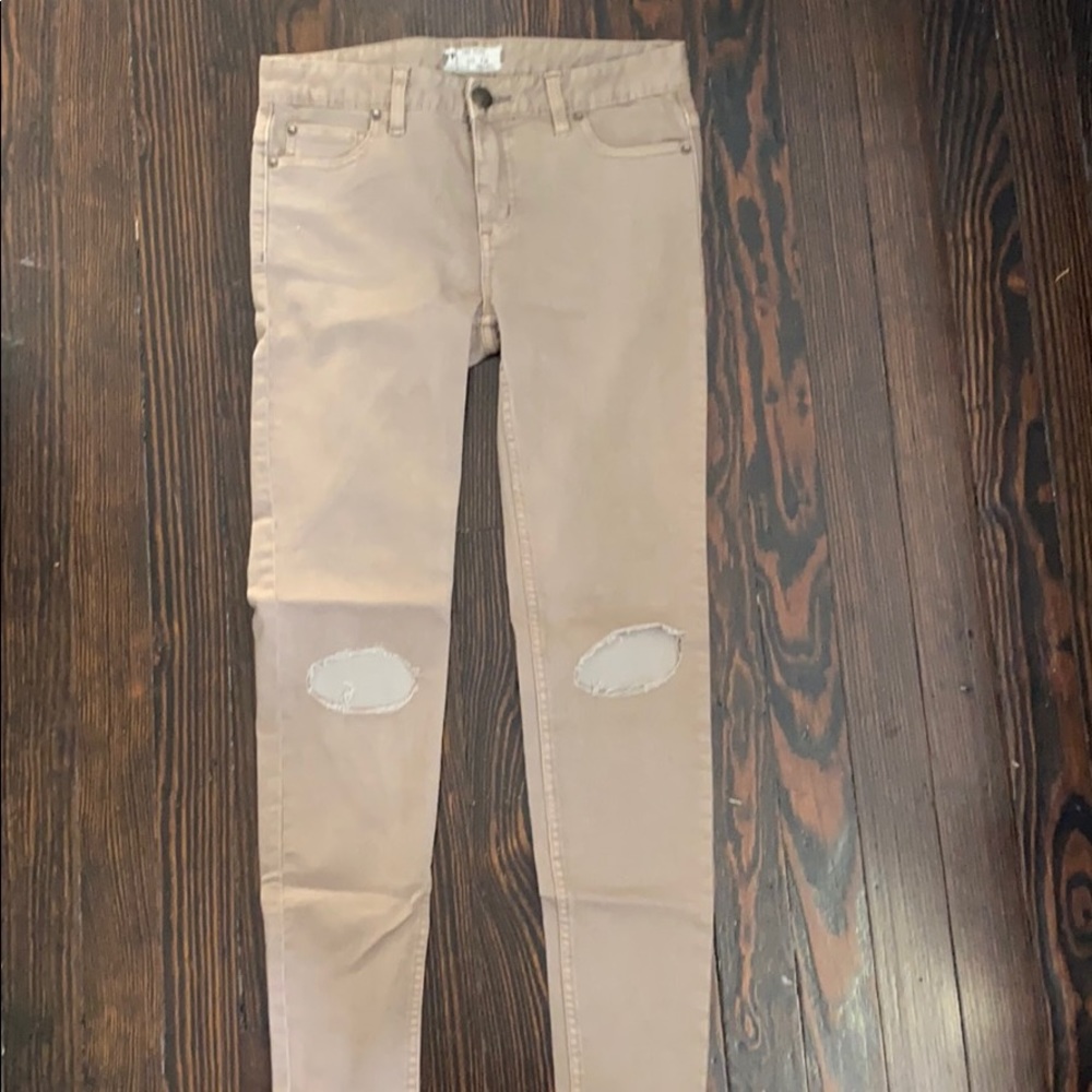 Free people taupe jeans